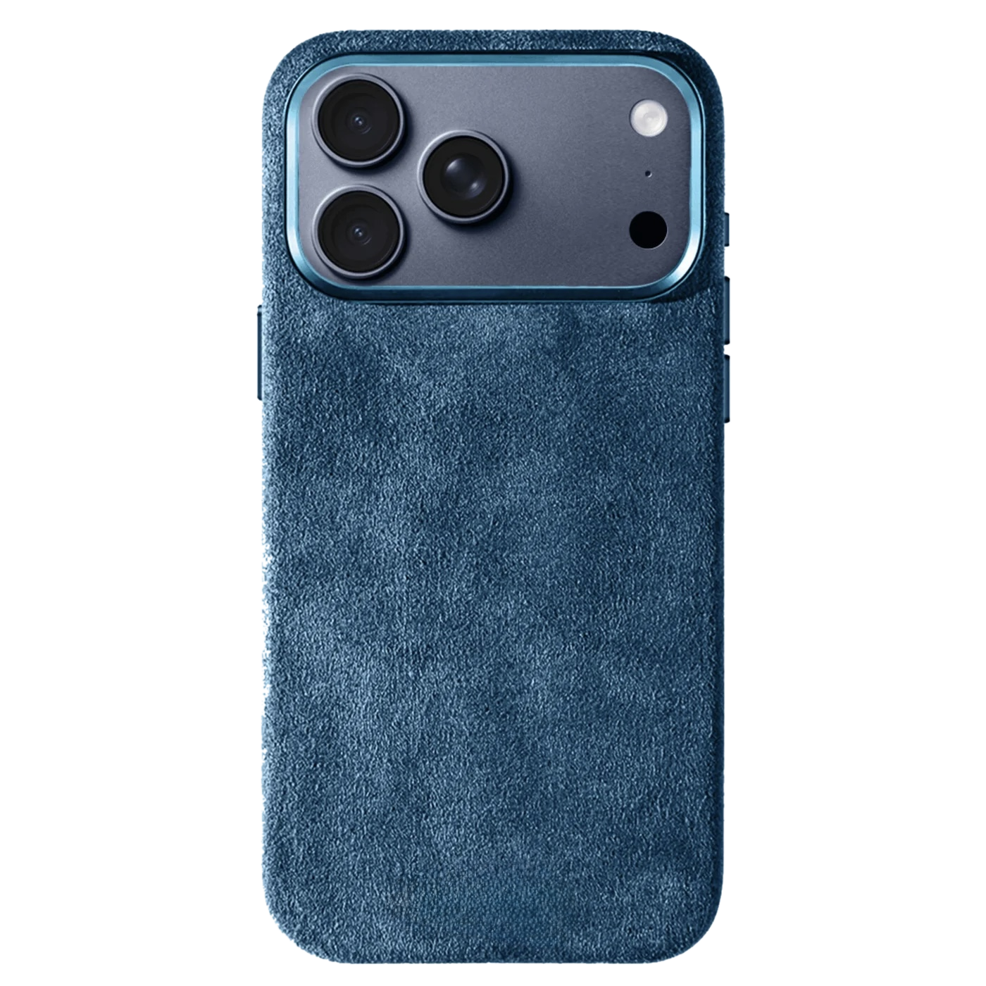 MONVARA Alcantara case in Ocean Blue