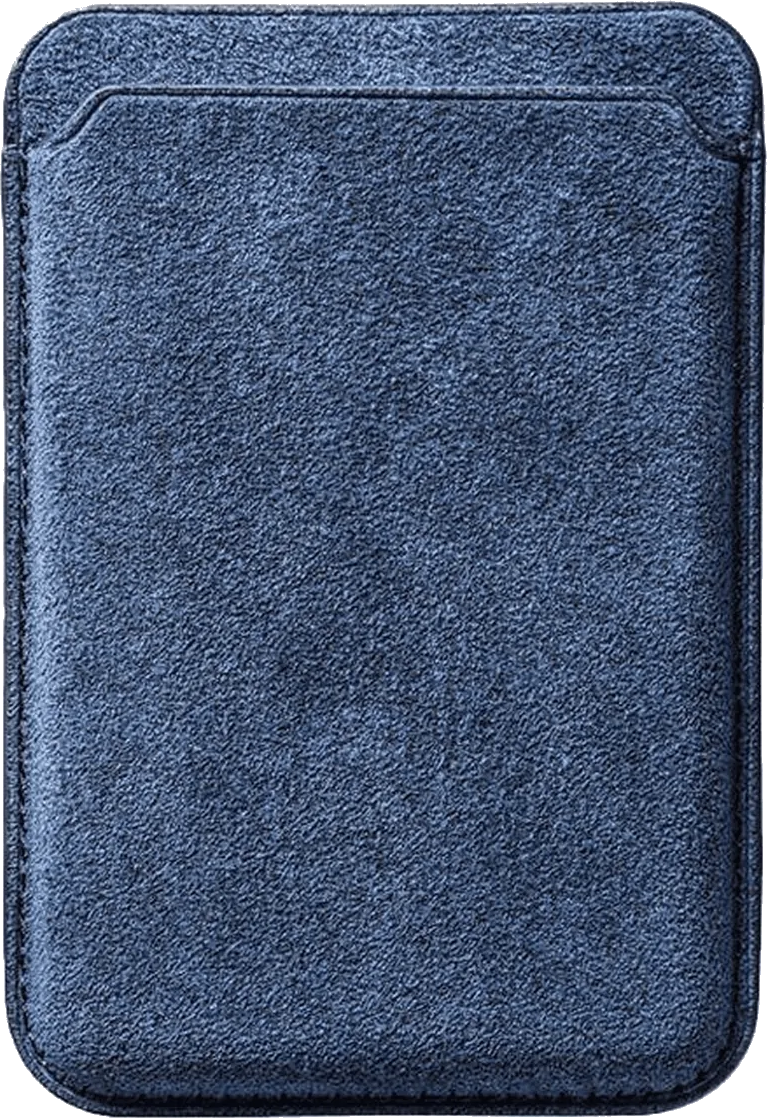 Ocean Blue Alcantara cardholder